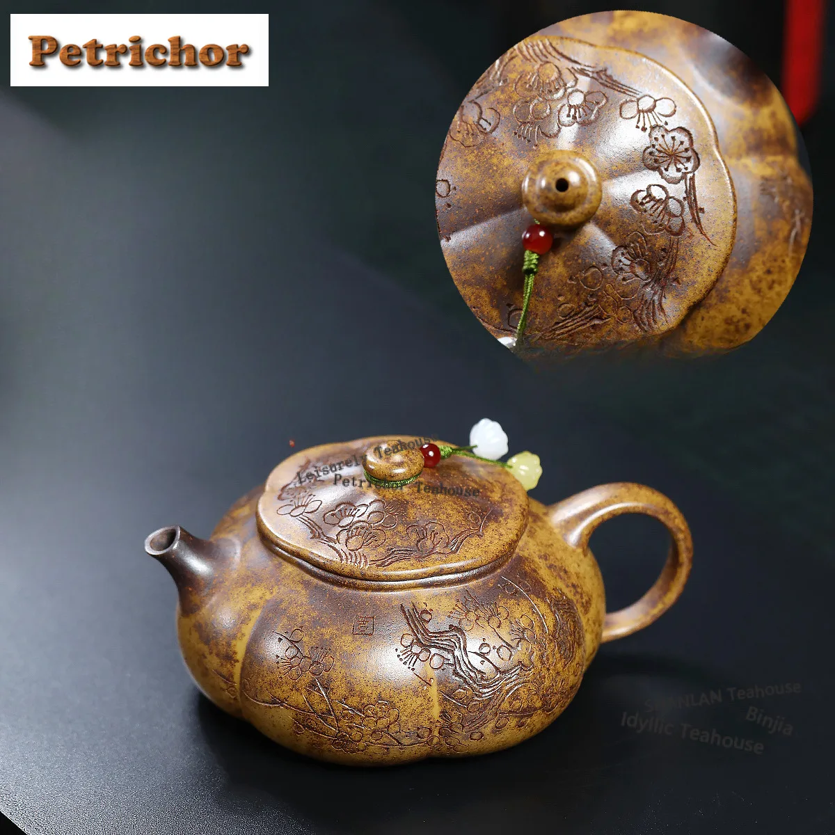 270ml Yixing Purple Clay Teapots Famous Artists Handmade Han Jiang Pot Raw Ore Wood-fired Porcelain Mud Kettle Zisha Tea Set