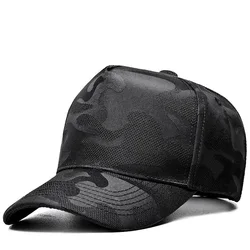 Breathable Non-Stuffy Autumn Sun Protection Tall Crown Peaked Cap Men's Wide Brim Face-Looking Small Baseball Cap Big Head