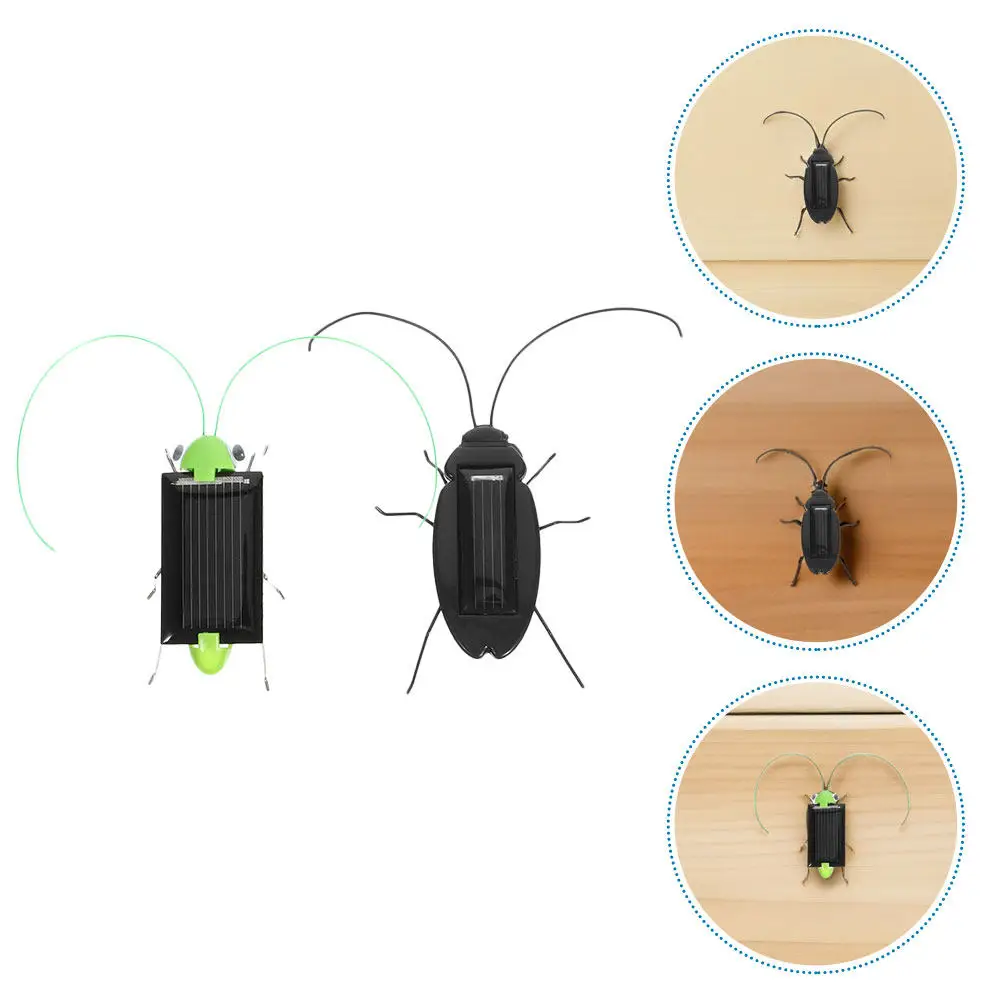 

4 шт. солнечных моделей насекомых: реалистичные движущиеся фигурки для демонстрации солнечной энергии, портативные, для улицы, обучающие