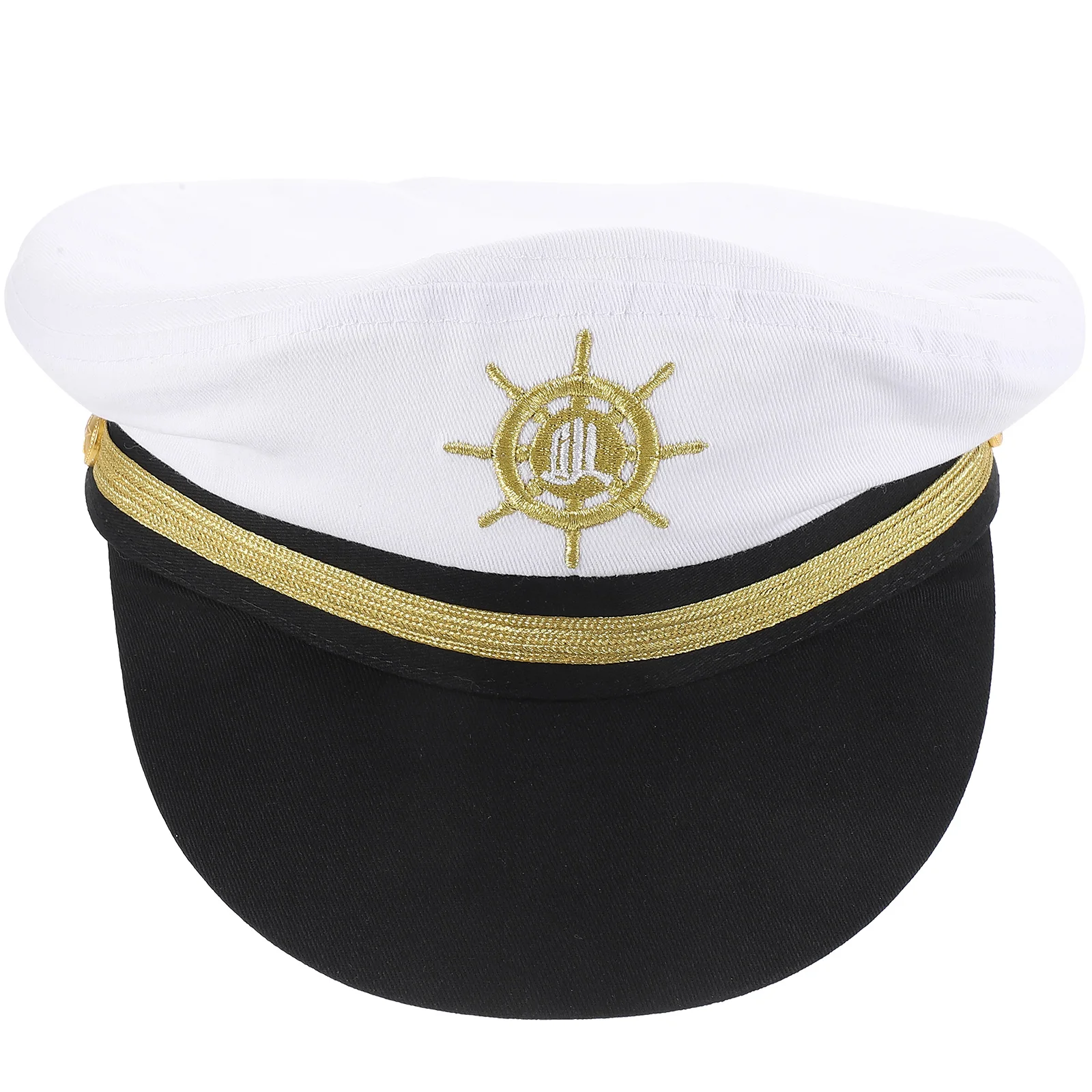 หมวกกัปตัน ผ้าฝ้าย หมวกกะลาสี สำหรับผู้ชาย ผู้หญิง แบบ unisex ปรับขนาดได้ เหมาะสำหรับงานคอสเพลย์ ปาร์ตี้ งานแฟนซี  พร้อมอุปกรณ์เสริมสำหรับเรือ