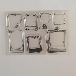 Memu Board Frame Message Clear Silicone Stamp Scrapbooking Stamps for DIY  Photo Album Paper Notebook Card Making Arts Crafts