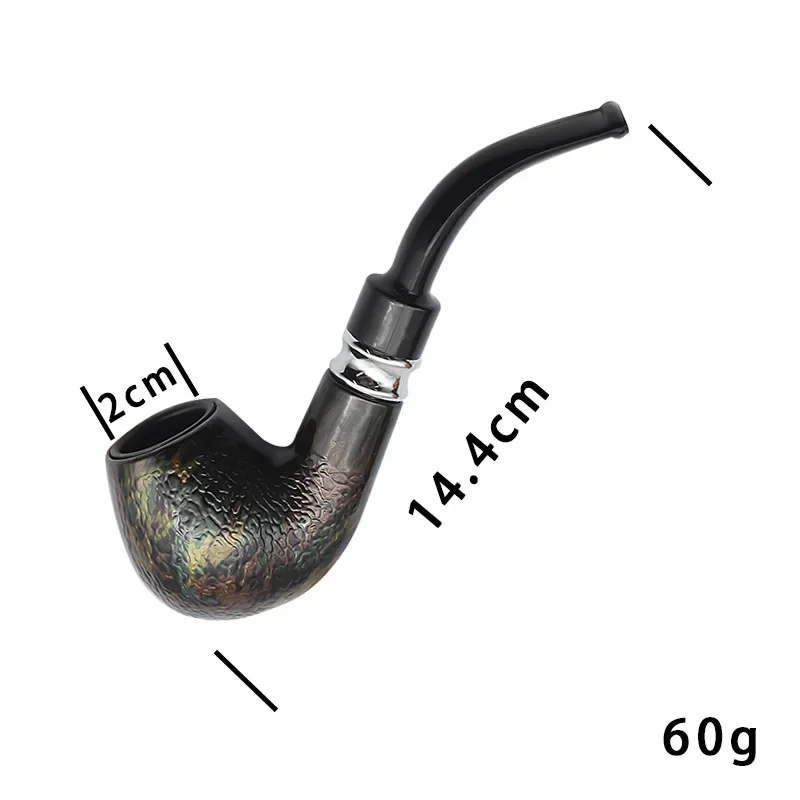 

Snake Skin Pattern/White Resin Pipe Creative Dark Pattern Resin Cleaning and Filtering Cigarette Pipe Men's Cut Pipe