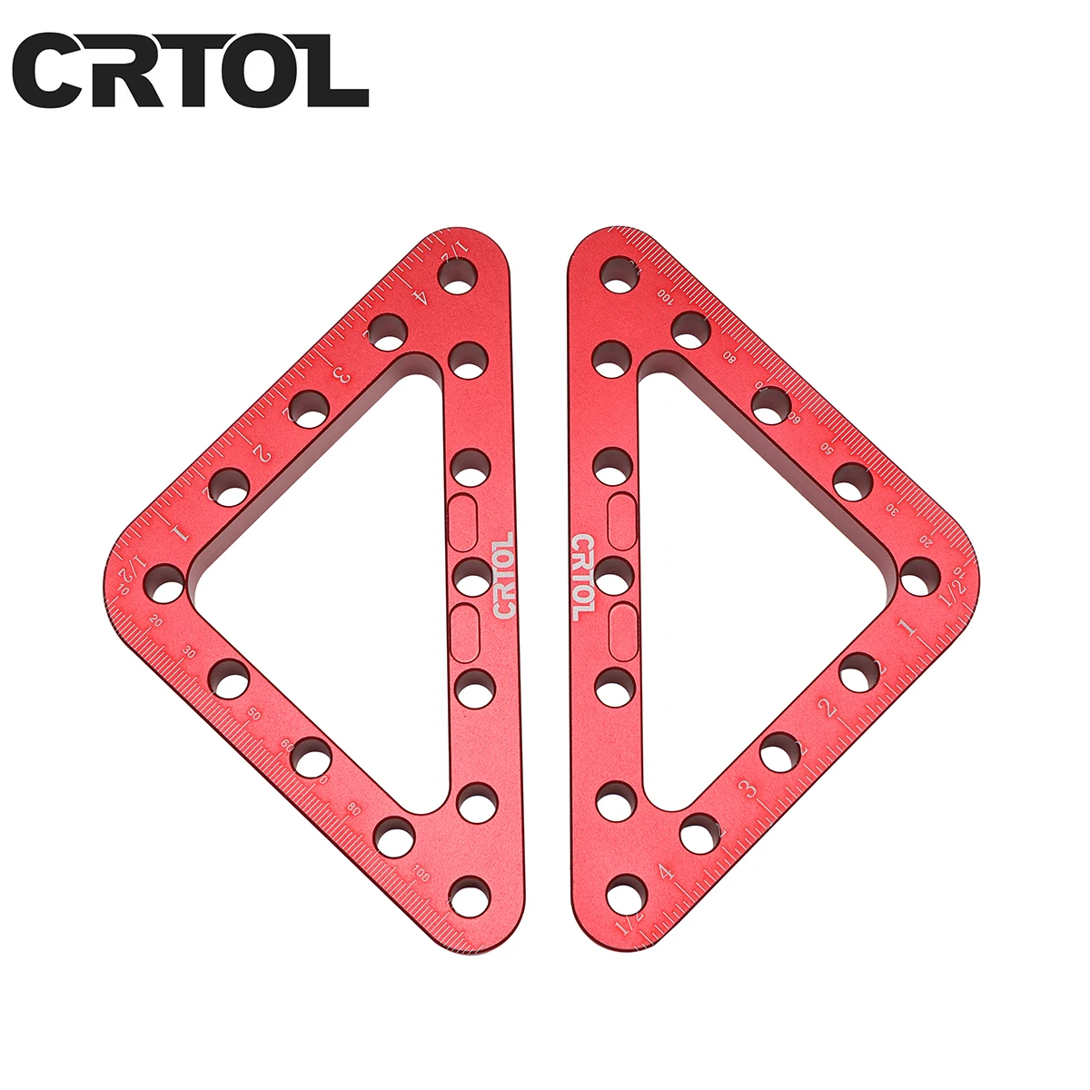 CRTOL 알루미늄 합금 코너 클램프 160mm 90도 직각 클램프 접합 보드 위치 패널 고정 클립 목공