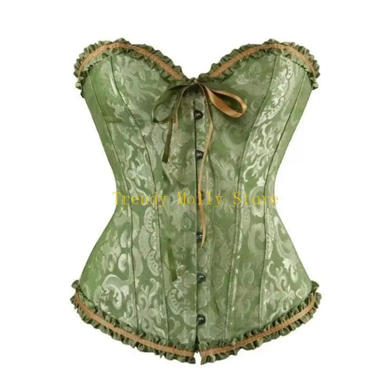 N5KB ريترو ستايل كورسيه فوقي للنساء ملابس داخلية للنساء حفلة موسيقية الحدث ملابس يومية