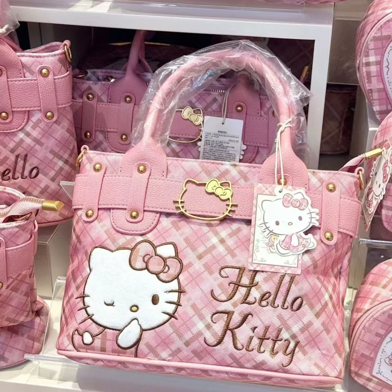 

Lovely HelloKitty Tote Handbag Stylish Versatile Crossbody Bags with Adjustable Strap Large Capacity Perfect Female Shoulder Bag