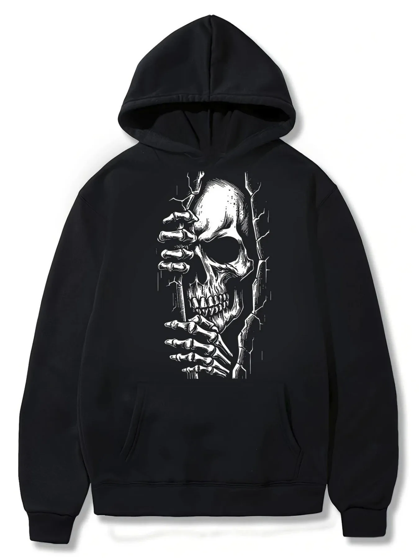 

Skull, Graphic Printing Autumn and Winter Hoodies for Men and Women Casual Loose Outdoor Street Sports Training Brand Fashion