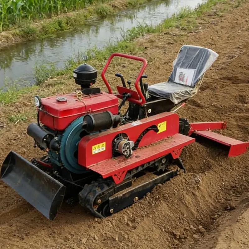 

Мини-роторный культиватор для сельского хозяйства, мини-трактор для сада с резиновыми гусеницами, сельскохозяйственная машина для обработки почвы