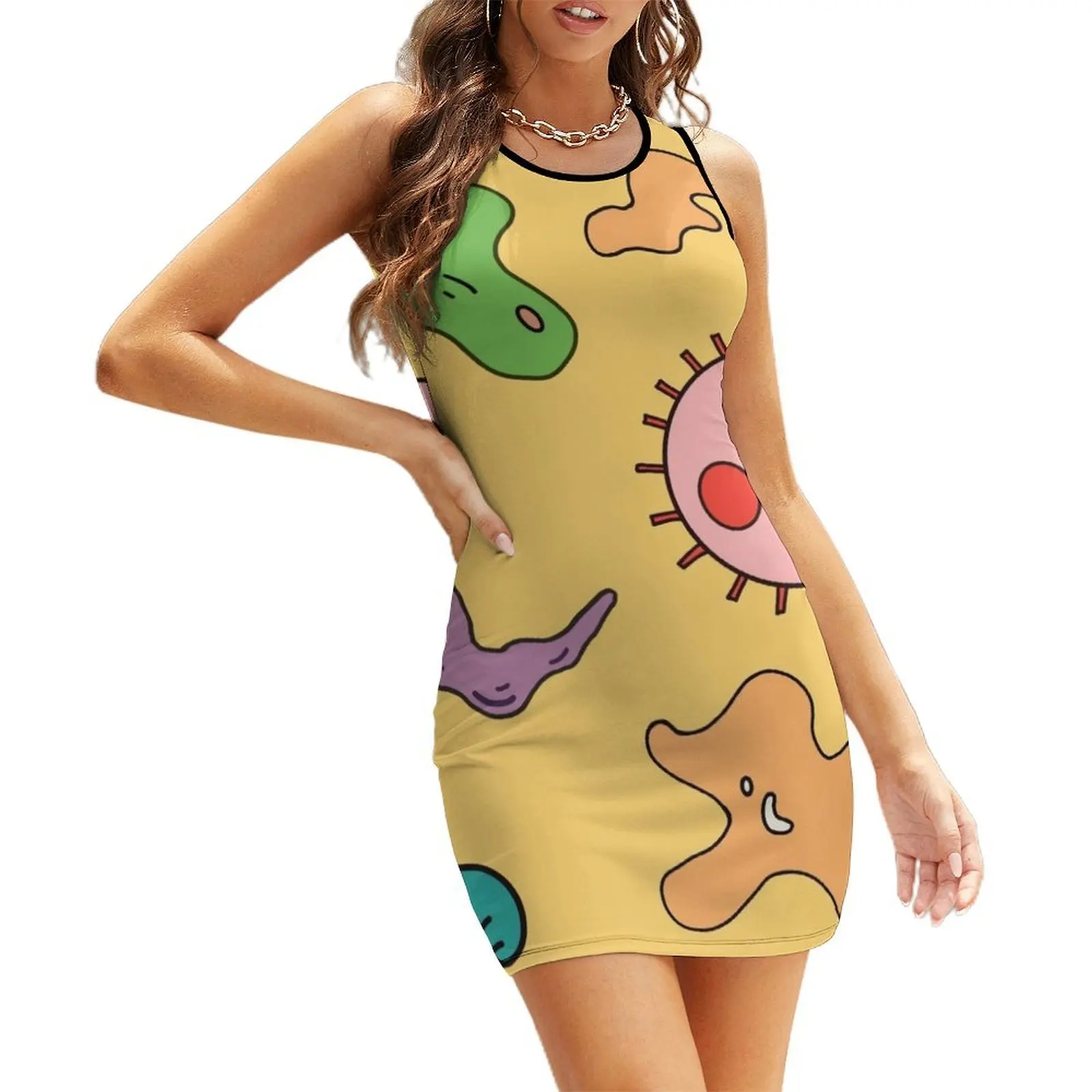 

Miss Frizzle In a Pickle Magic School Bus Sleeveless Sundress Dress vintage clothing women summer 2025 women's evening dresses