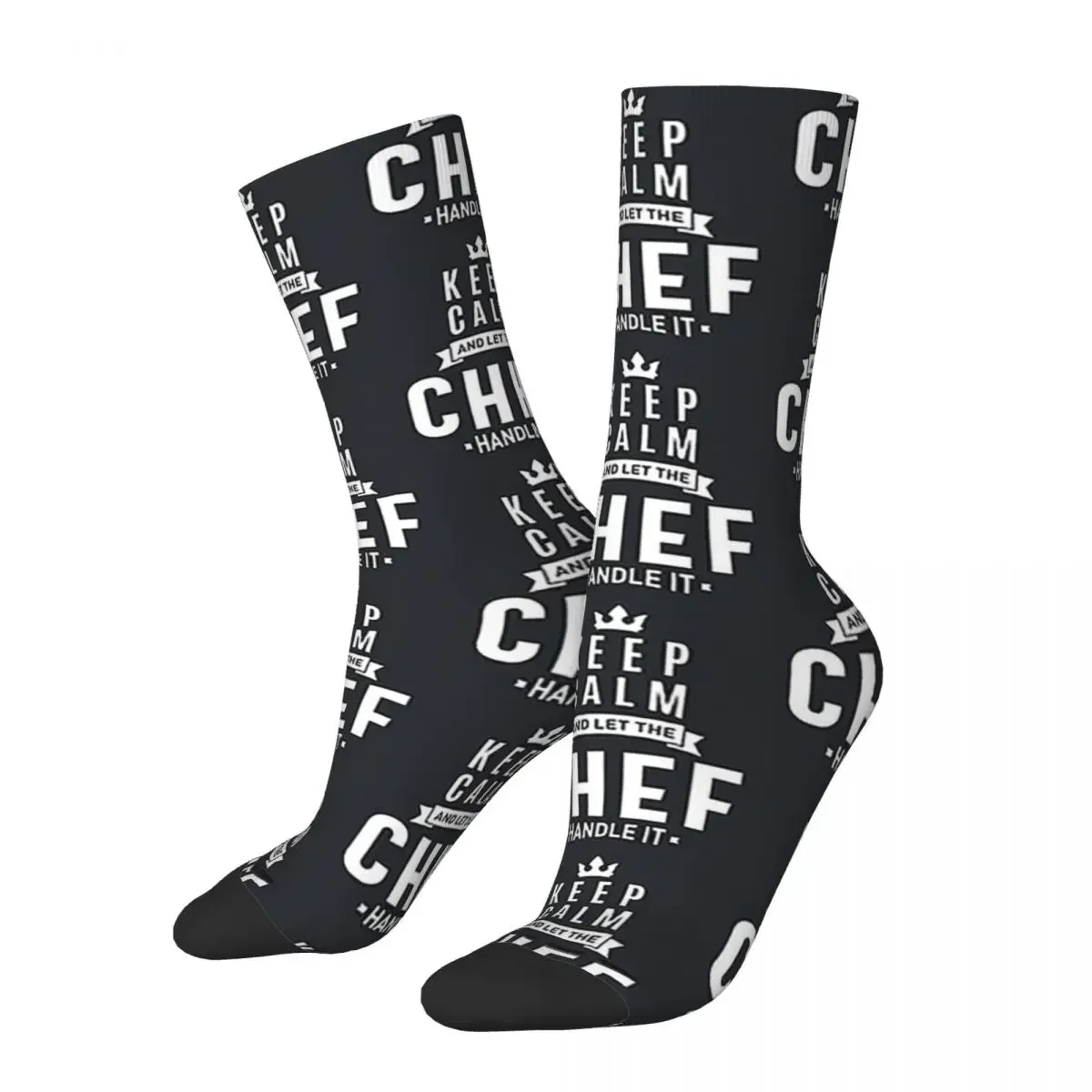 

Chef Work Job Title Gift Socks Harajuku Sweat Absorbing Stockings All Season Long Socks Accessories for Man's Woman's Gifts