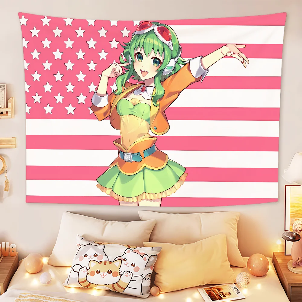 cantor-virtual-anime-v-vocaloid-megpoid-gumi-bandeira-quarto-dormitorio-acampamento-festa-garagem-bar-piquenique-decoracao-banner-parede-pendurado-hogar