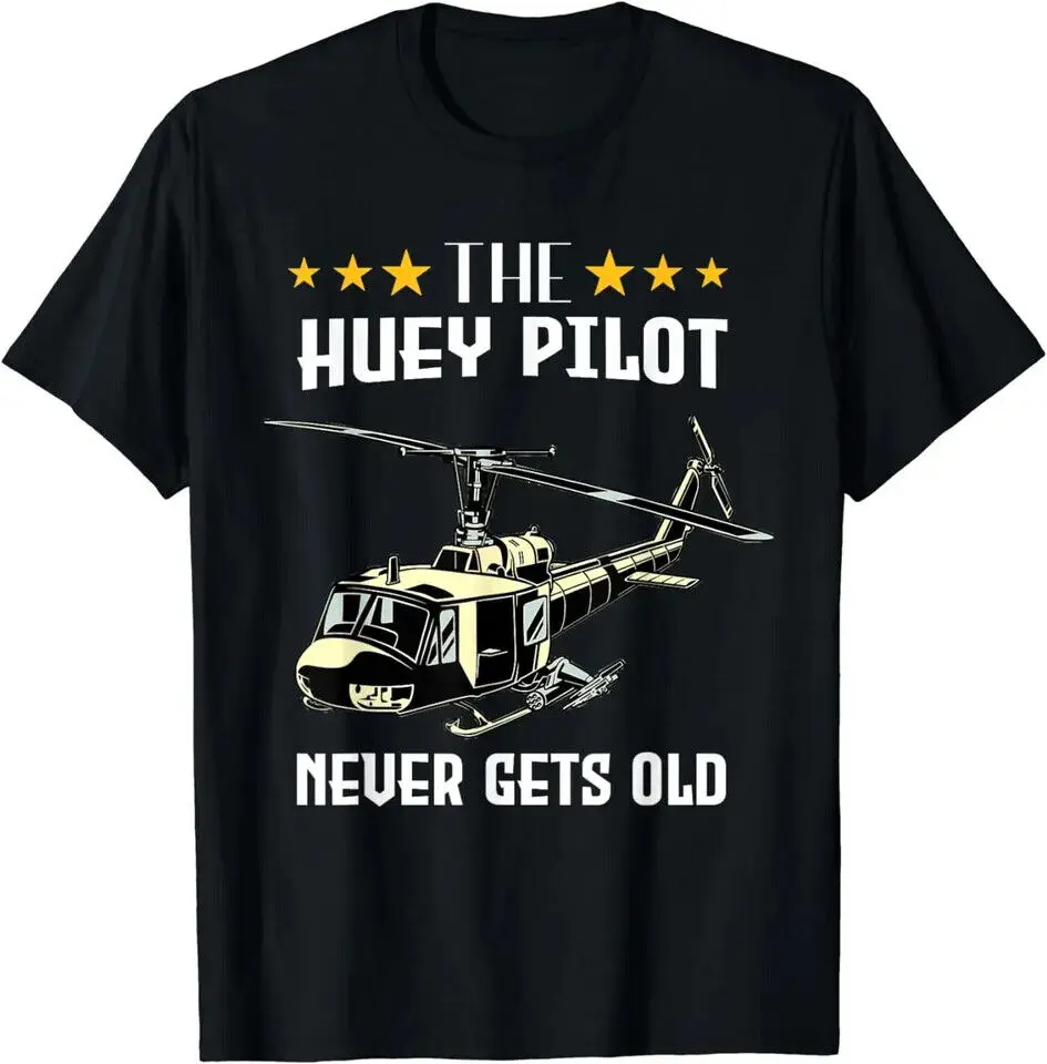 Uh1 Huey Helicopter Pilots Vietnam Veteran Huey Pilot Funny T-Shirte For Men Women Summer Tees Cotton Luxury Brand