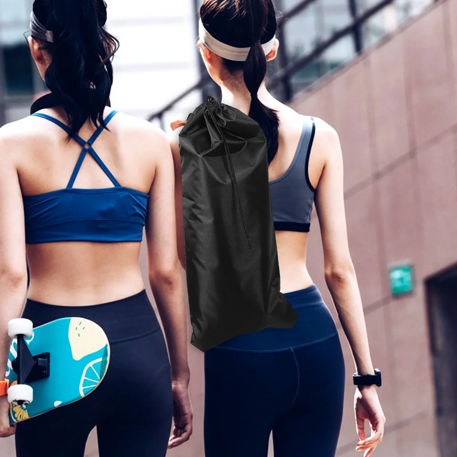 Lightweight Skateboard Bag with Ergonomic Shoulder Strap Soft Texture Cloth Construction Multi-Functional Carry Solution