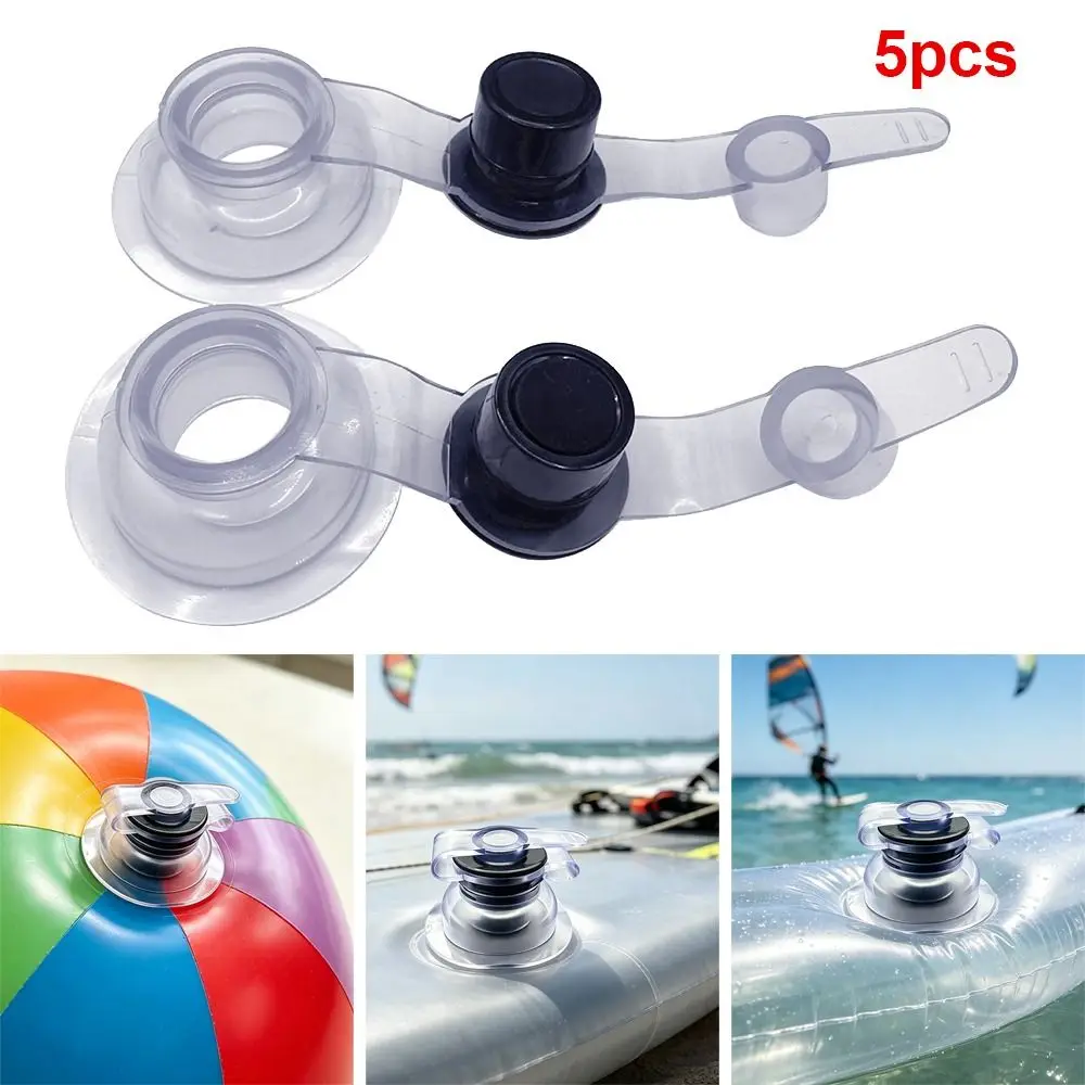 5Pcs PVC Kitesurfing Kite Inflate Valve Transparent Hole Diameter 22mm Air Plug Surfing Repair Replacement Air Plug