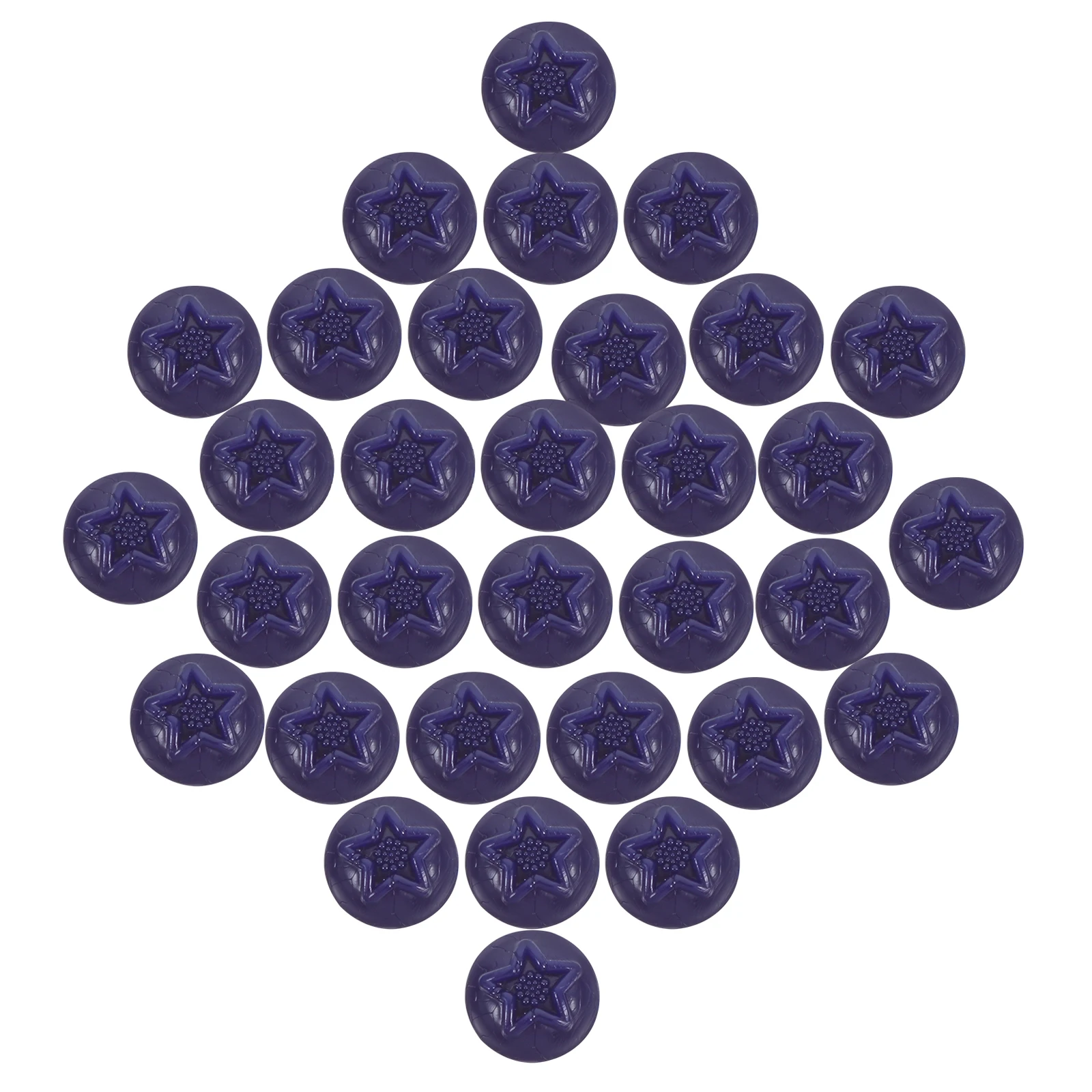 

50pcs Simulated Blueberries Artificial Fruits Decorative Lifelike Fruit Adornment Safe Montessori Educational Toy