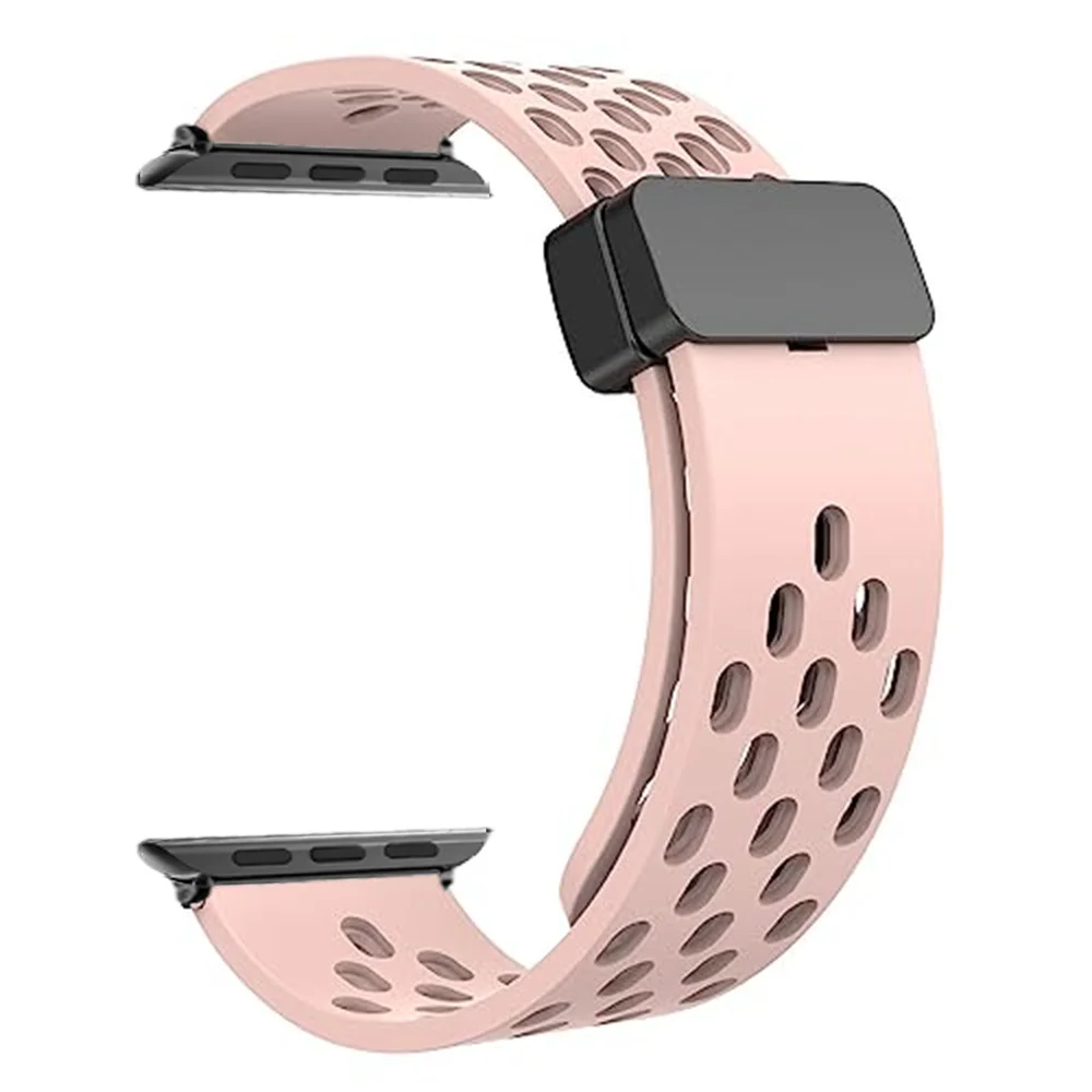 Ремешок силиконовый для Apple Watch band 44 мм 40 мм 45 мм 41 мм 38 42, спортивный браслет для наручных часов iWatch Series 3 5 6 se 7 8 9 Ultra 2 49 мм