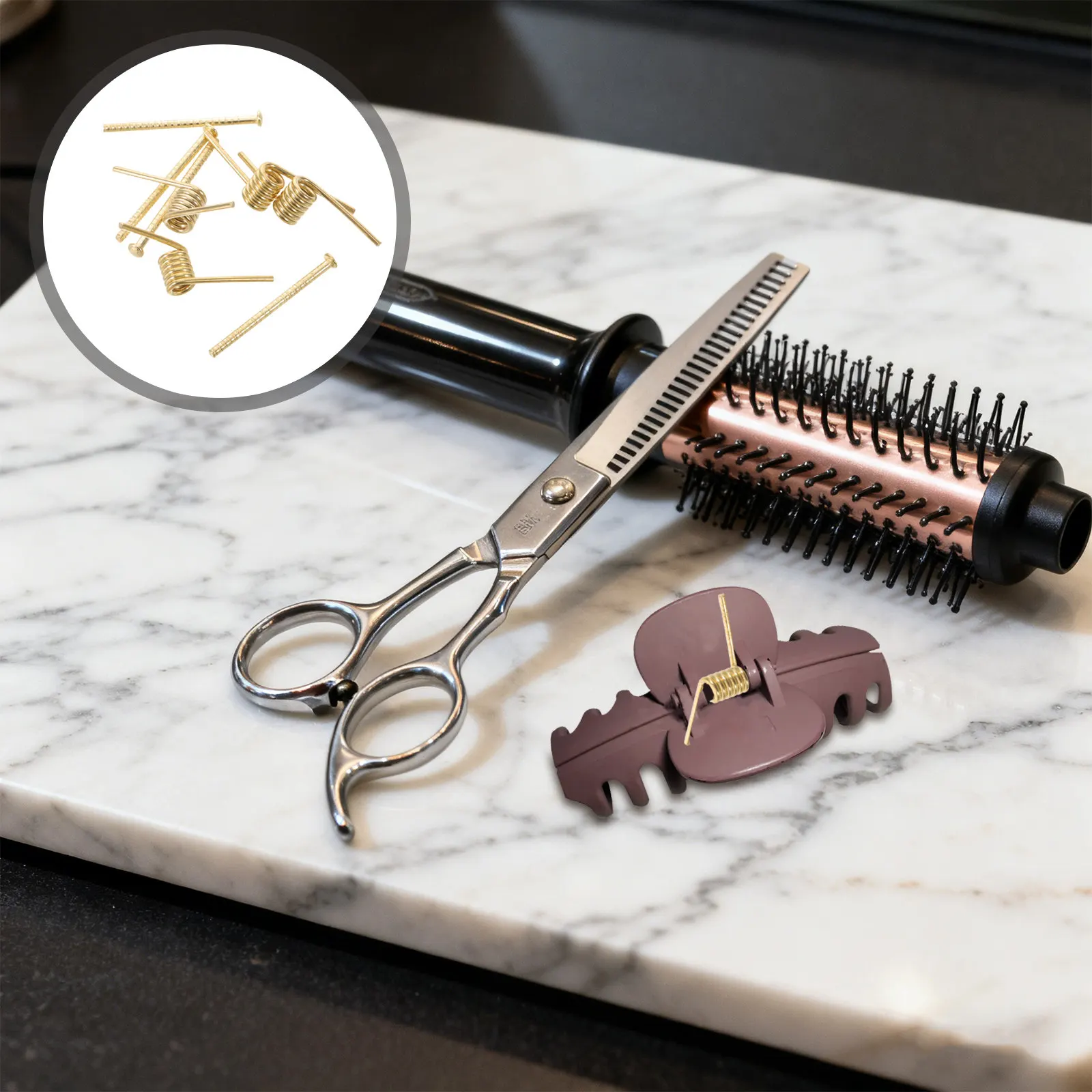 4Pcs Hair Claw Clip Springs Stainless Steel V-Type Spring Replacement for DIY Hair Accessories Metal Spring Clip Hardware Repair