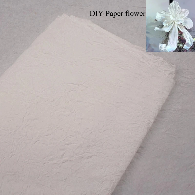 3Pcs/lot Handmade Crepe Paper Diy Giant Paper Flowers Wedding Props Background Decor Party Event Window Layout Floral Material