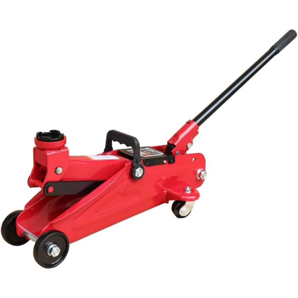 

2-тонный гидравлический напольный домкрат, портативный и компактный для гаражей, DIY, грузоподъемность 4000 фунтов, сверхмощная сталь