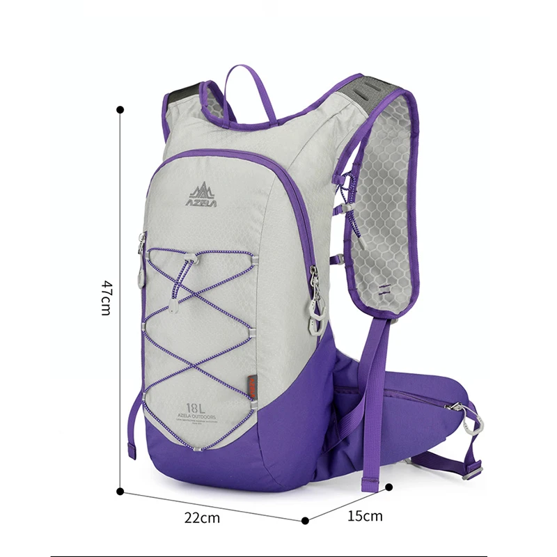 18L Lightweight Hiking Backpack Hydration Outdoor Daypack Trail Running Cycling Camping Trekking Mountaineering Bag Men Women