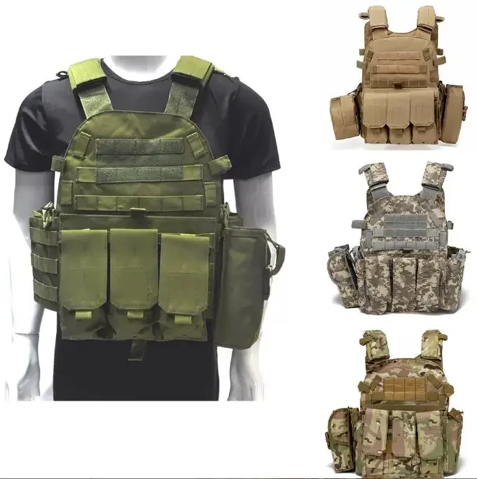 

2026 Military Tactical Vest Body Armor Combat Army Gear Hunting Plate Carrier Airsoft Accessories Wargame Pouch Vest