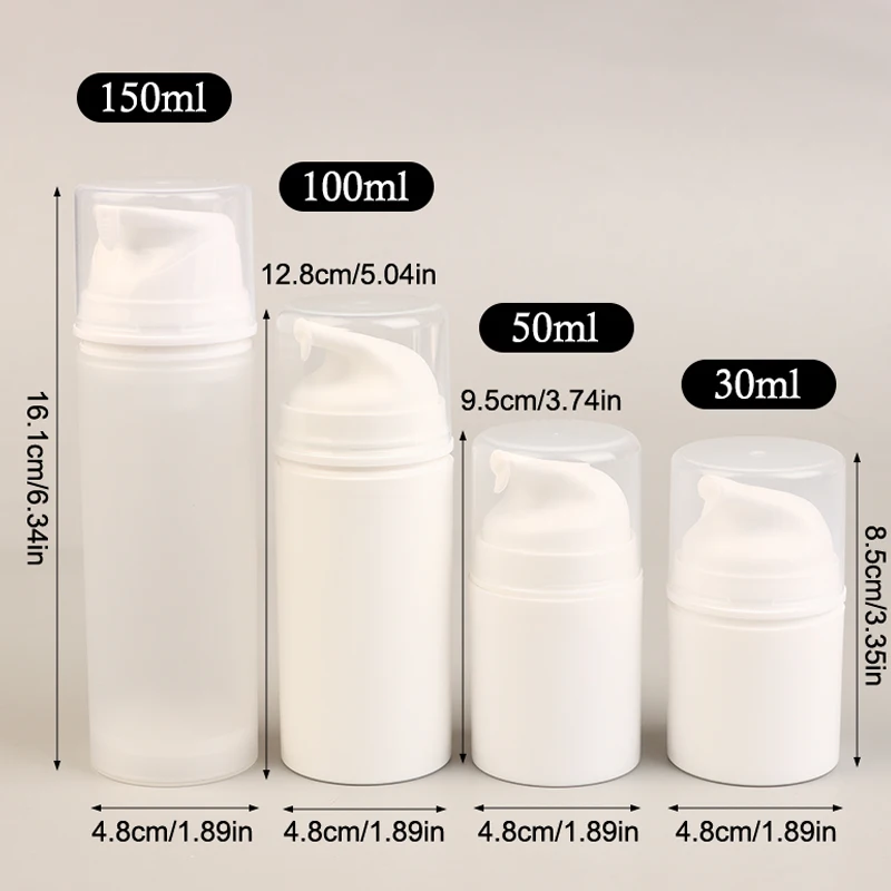 Distributeur de bouteilles à pompe de voyage 30/50/100/150ML, bouteilles de Lotion vides, récipient cosmétique sous vide rechargeable, Type presse, maquillage pour femmes