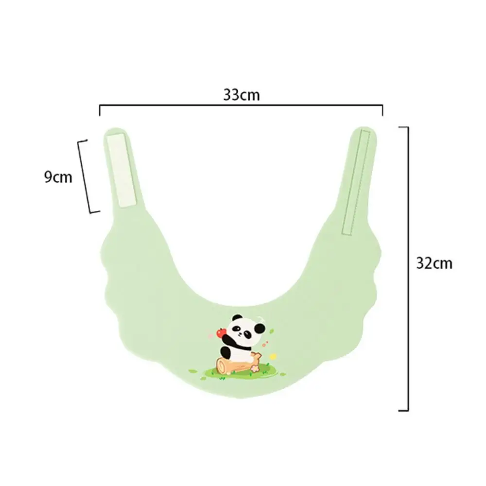 หมวกอาบน้ำเด็กแบบใหม่ลายการ์ตูน หมวกคลุมผม EVA ป้องกันหูและดวงตา หมวกกันน้ำแบบปรับได้ นุ่มสบาย