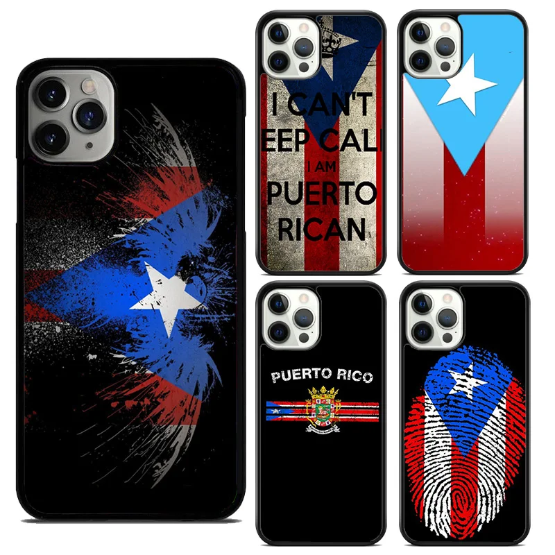 

Чехол для телефона с флагом Пуэрто-Рико для iPhone 16, 15, 14 plus XS XR 11 12 mini 13 pro max Coque Shell Fundas