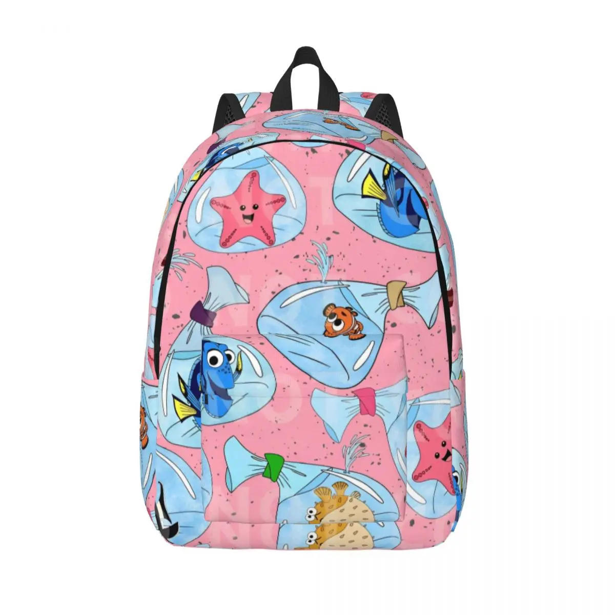

Розовый модный рюкзак «В поисках Немо: Дори» для студентов и работы на открытом воздухе, для мужчин и женщин, для ноутбука, из холщовой ткани