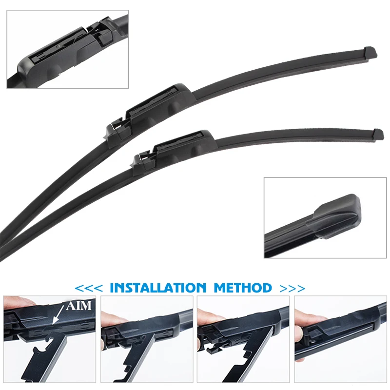Car Wiper Blade For Audi R8(42 4S) 2007-2023 Windshield Windscreen Front Window Blades Fit Push Button/claw Arm Car Accessories