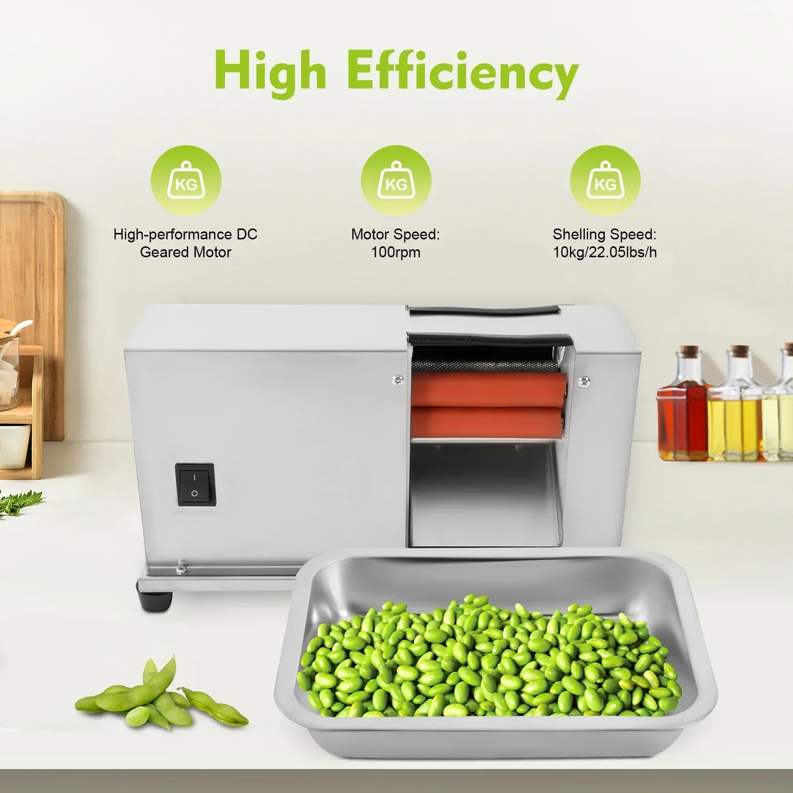 

Commercial Semi-automatic Bean Shelling Machine Electric Pea Sheller Bean Shelling Machine Kitchen Gadgets and Accessories
