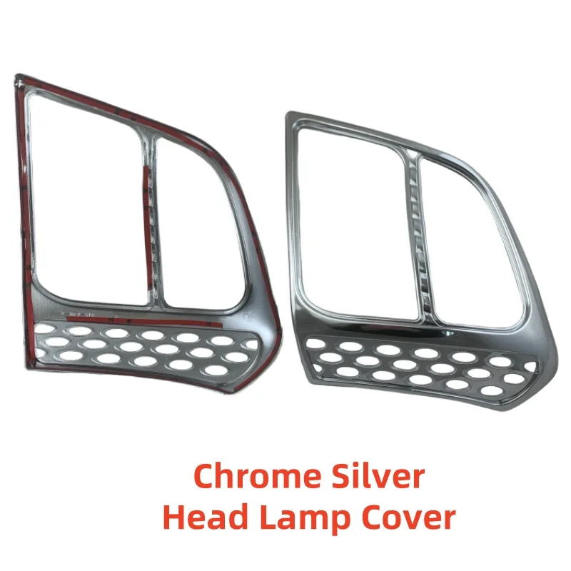 

Car Upgrade ABS Chrome Car Accessories Plated Head Lamp Cover Trim Paste Style For ISUZU DMAX D-MAX 2003 2004 2005 2006