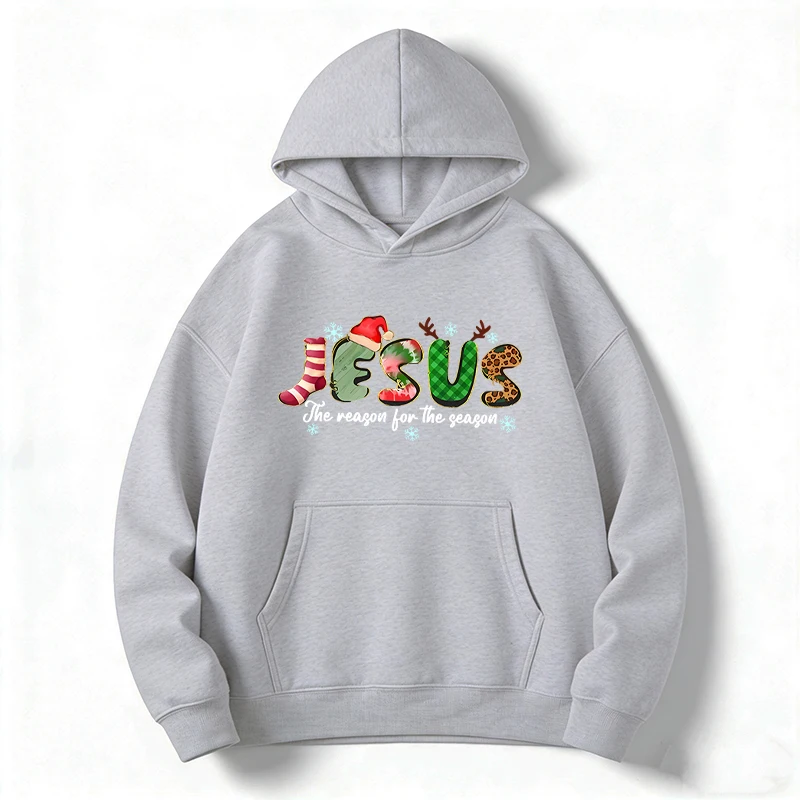 يسوع عيد الميلاد البلوز عيد الميلاد هوديي يسوع المسيحية سترة المسيح البلوز يسوع مقنعين البلوز النساء الملابس