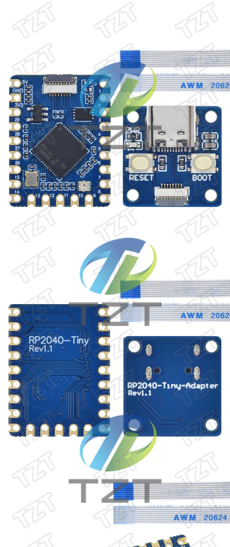 TZT RP2040-Tiny Development Board Modul RP2040 Für NULL Raspberry Pi PICO USB Typ C Schnittstelle 264 KB SRAM 2 MB Flash Für Arduino – Detail 6