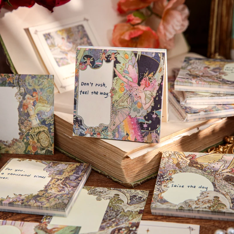 

60 Sheets Retro Japanese Old-fashioned Memo Pads Message Paper Journal DIY Scrapbooking Base Material Notepad School Stationery