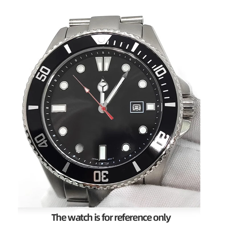 Manecilla de reloj plateada para Casio MDV-106, puntero luminoso verde para el juego de manecillas de reloj de movimiento