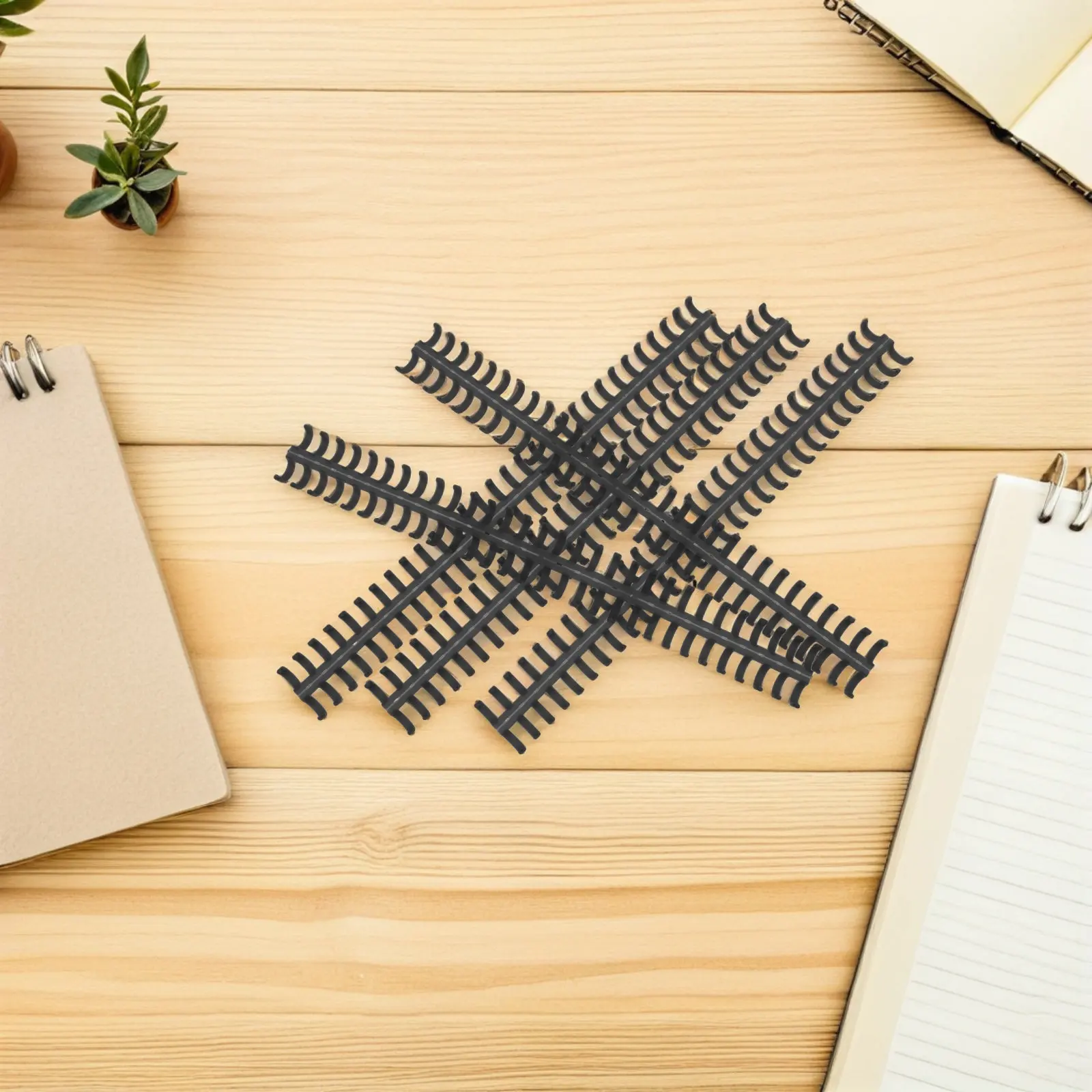 20Pcs Plastic Binding Coils 30 Hole Round Design Loose Leaf Notebook Rings for DIY School Office Report Binding Supplies view 3