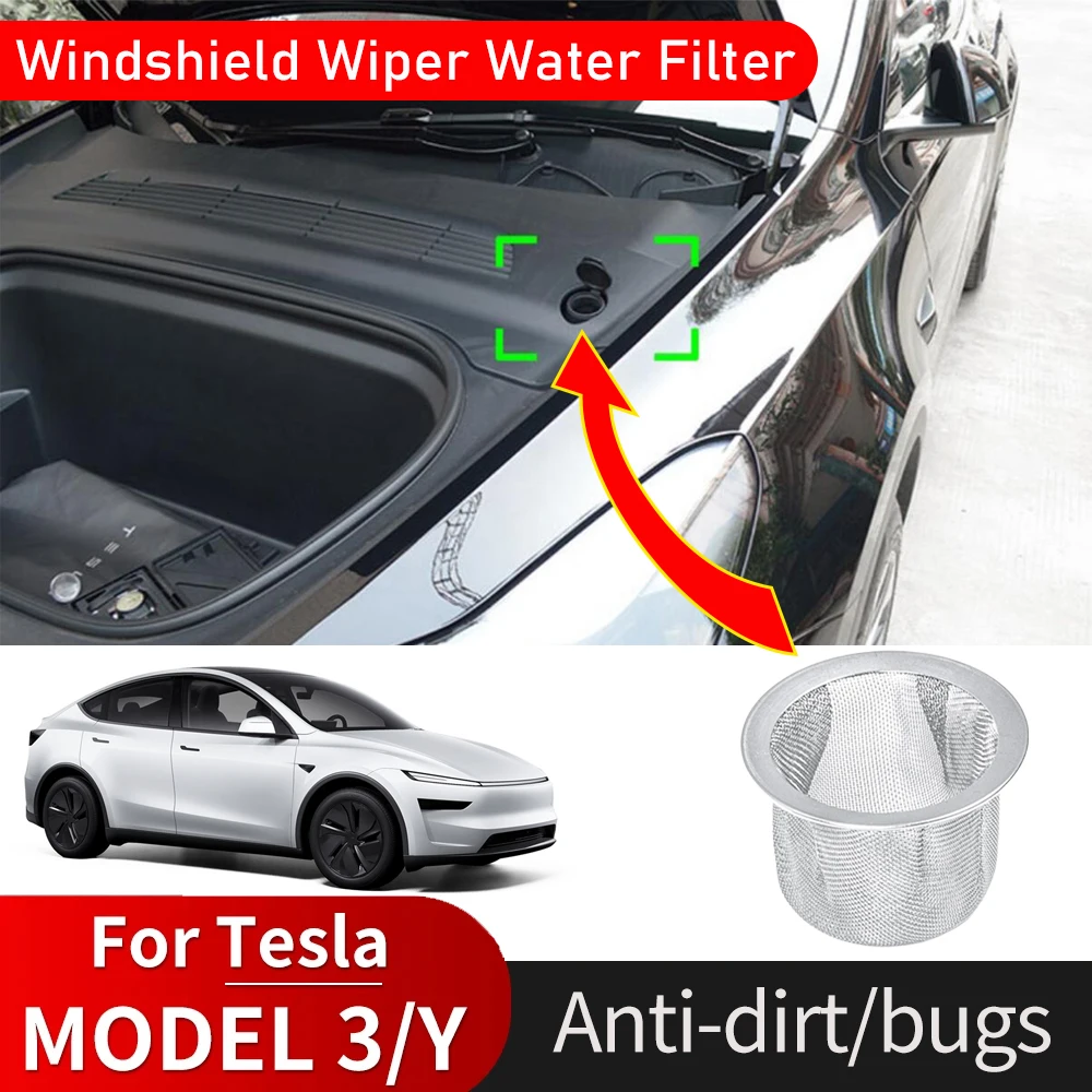 

Передняя решетка с насекомыми для Tesla Model 3 S X Y Juniper, фильтр для воды, стеклоочистителя, бампер, сетчатые фильтры на впуске воды