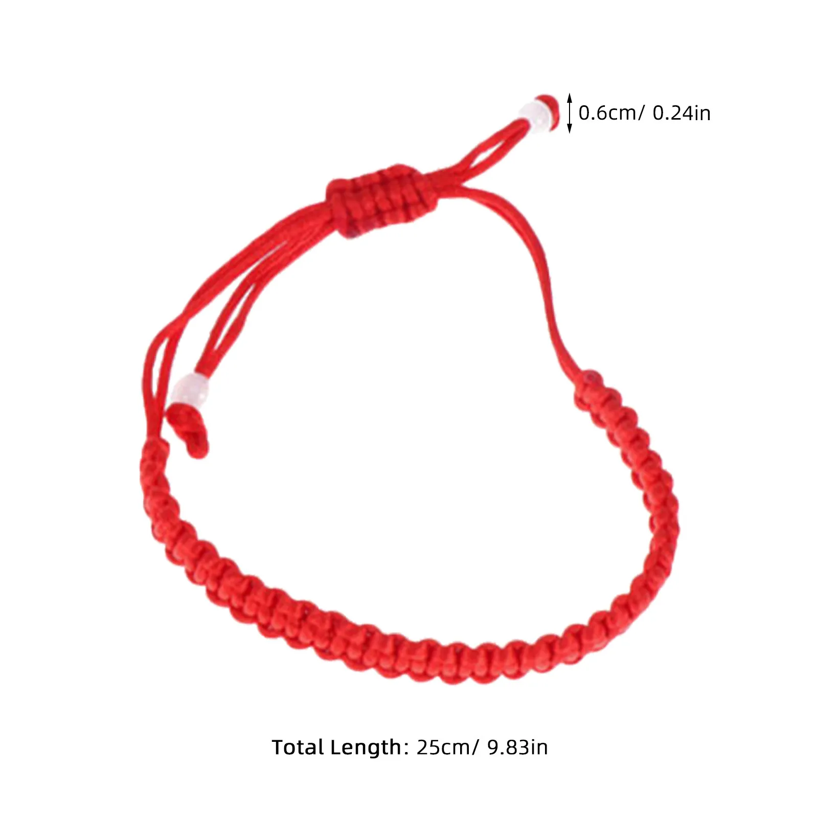 20Pcs Handmade Red String Bracelet Adjustable Kabbalah Lucky Cord Amulet Protective Friendship Wrist Rope Kabbalah Bracelet