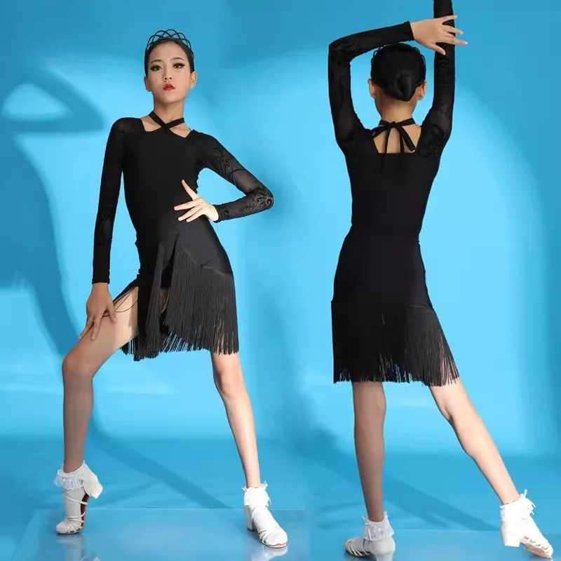 nouvelle-arrivee-tenue-de-danse-latine-pour-filles-costume-d'entrainement-a-franges-vetement-de-danse-standard-pour-enfants-pour-examens-artistiques-et-performances-professionnelles