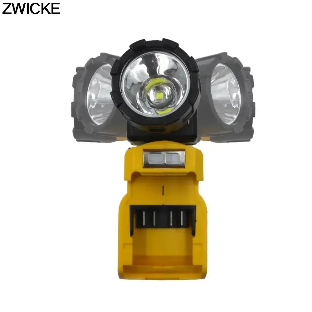 DCL510 Outdoor Flashlight  Lamp Cordless Work Light DW12V Rotary Lamp Spotlight Is Suitable for Dewalt /10.8-12V Lithium Battery