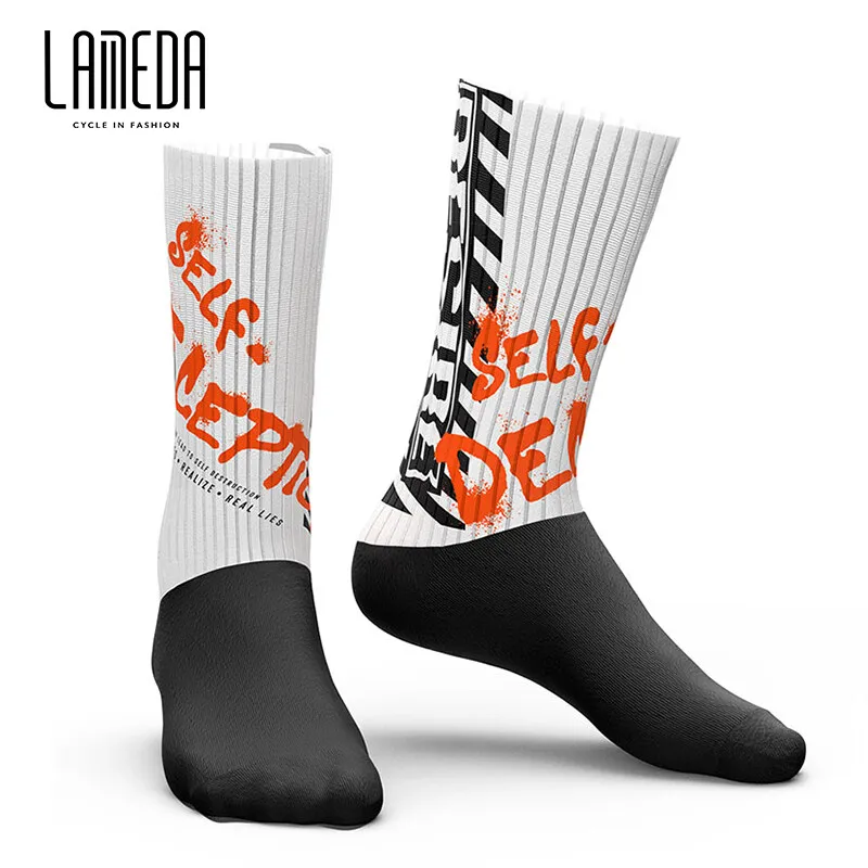 

Спортивные носки LAMEDA, дышащие амортизирующие велосипедные носки, носки для шоссейного велосипеда MTB, высокоэластичные носки для мужчин и женщин