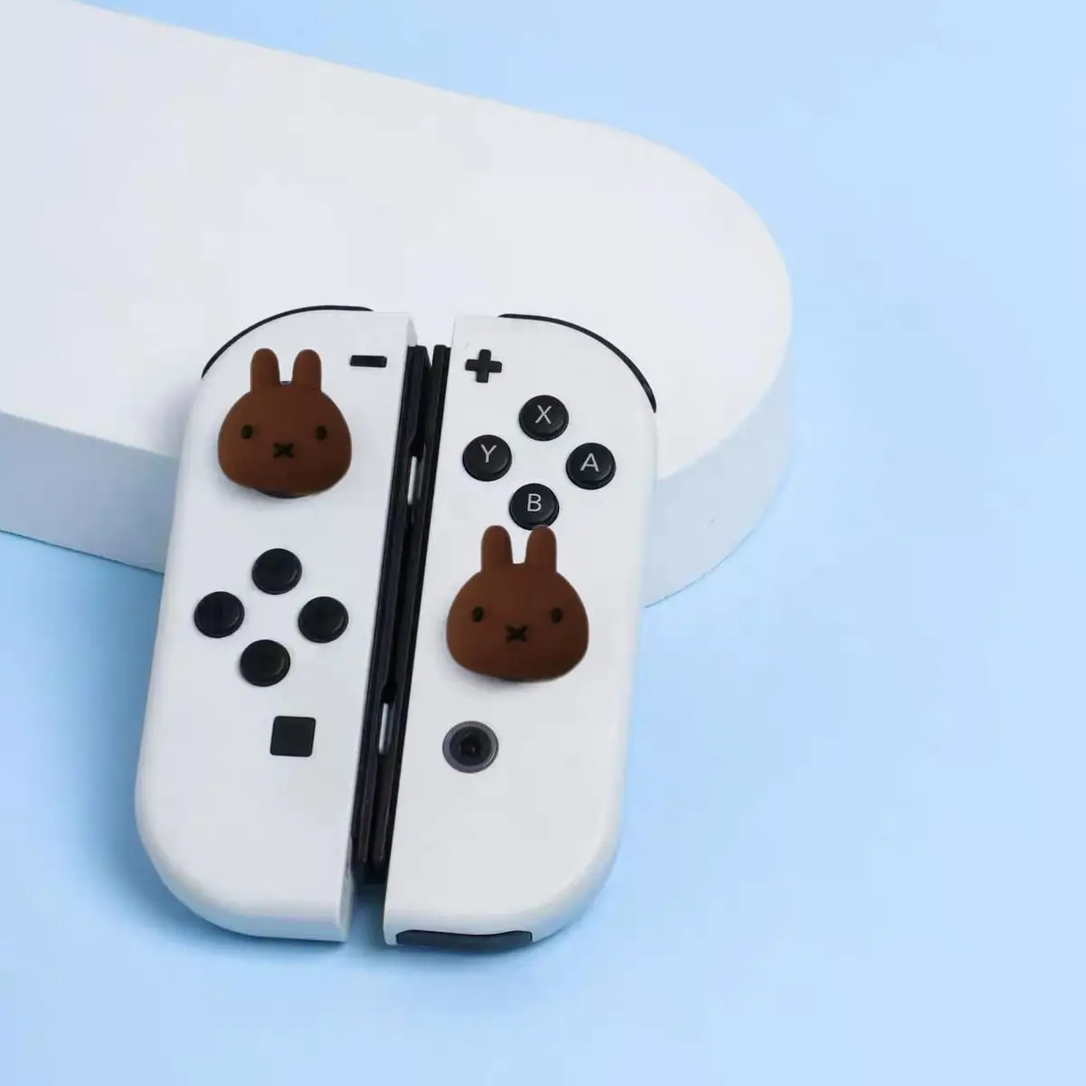 Kawaii Anime Miffy Joystick-Kappe Kompatibel mit Switch 1 Joystick-Kappe NS Katzenpfote Niedliche OLED Joystick-Kappe Lite Joystick-Kappe