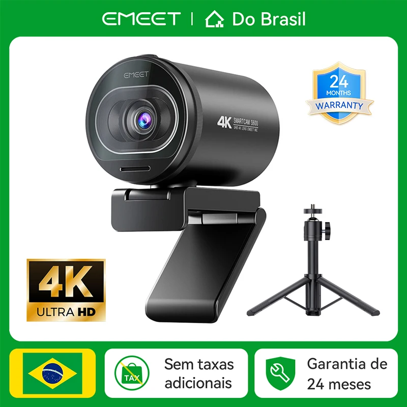 Webcam 4K para Streaming, Câmera Web 1080P 60FPS Emeet S600 com Autofoco, Câmera - imagem 1
