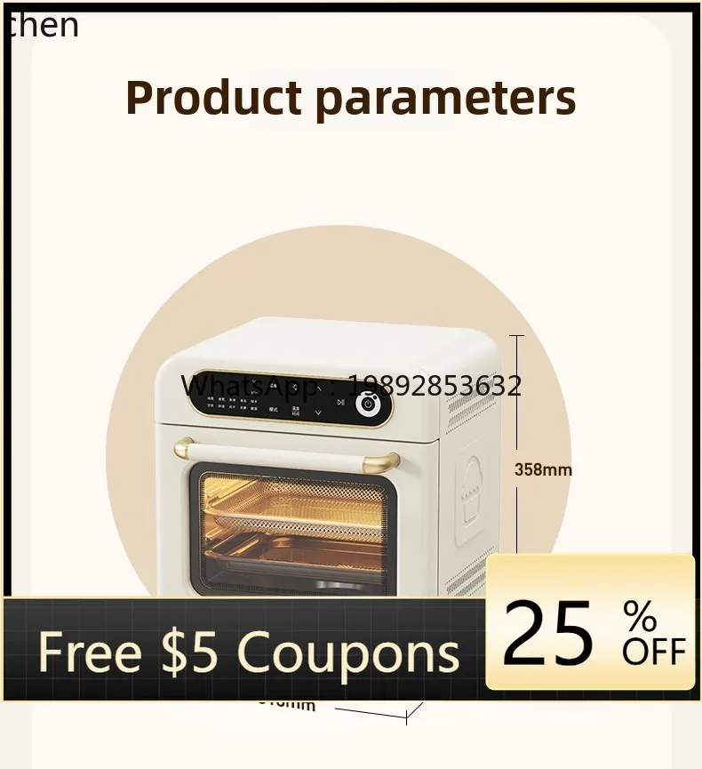 

KX steaming oven household small baking electric oven desktop air fryer steaming machine