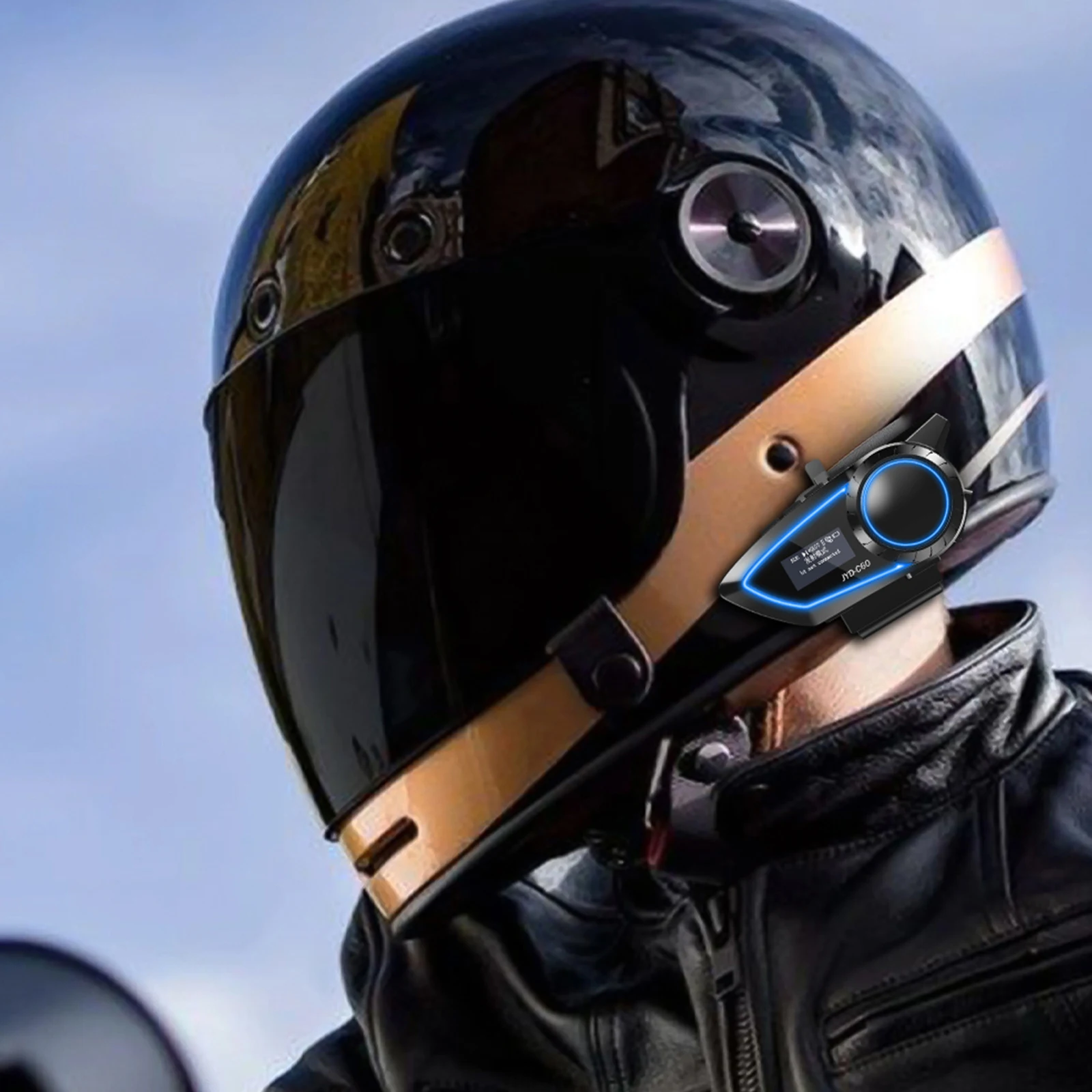 

Motorcycle Headphones Waterproof Wireless BT Headphones Helmet Headphone Compatible with All Helmets