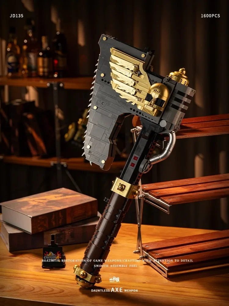 

Creative 40K Electric Chainsaw Axe Building Blocks Movies Tomahawk Collection Display Model Assembled Toys Adult Gift