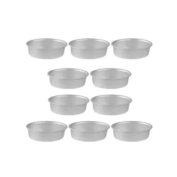 Mini molde ovalado de aleación de aluminio para Tartas, molde para Tartas, Pan, pudín, gelatina, 10 piezas
