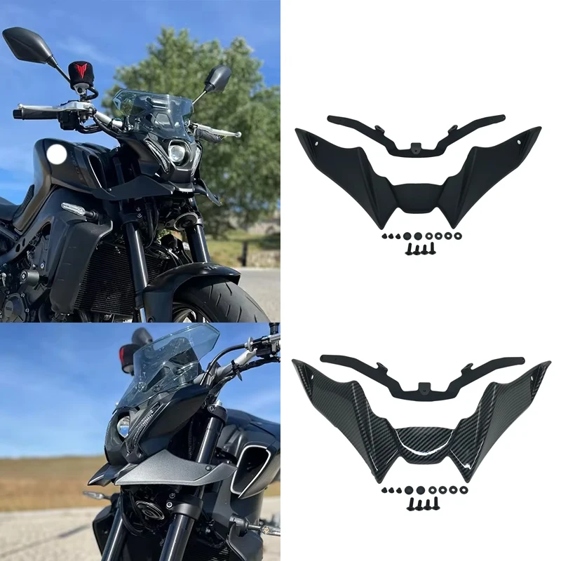

For Yamaha MT-09 MT09 SP 2021 2022 2023 Motorcycle Front Wheel Fender Beak Nose Cone Extension Extender Cowl Spoiler Cover
