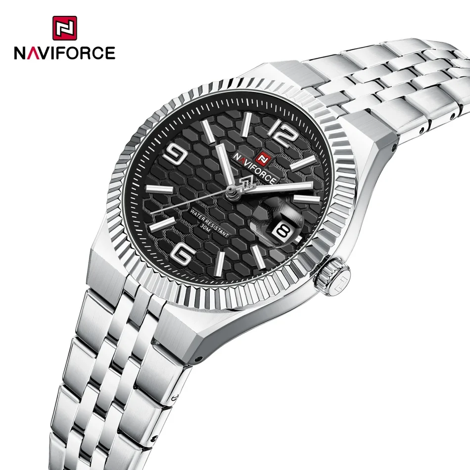 New NAVIFORCE Women Sport Watch High Quality Waterproof Girls Quartz WristWatch Female Steel Bracelet Romantic Clock Reloj Mujer