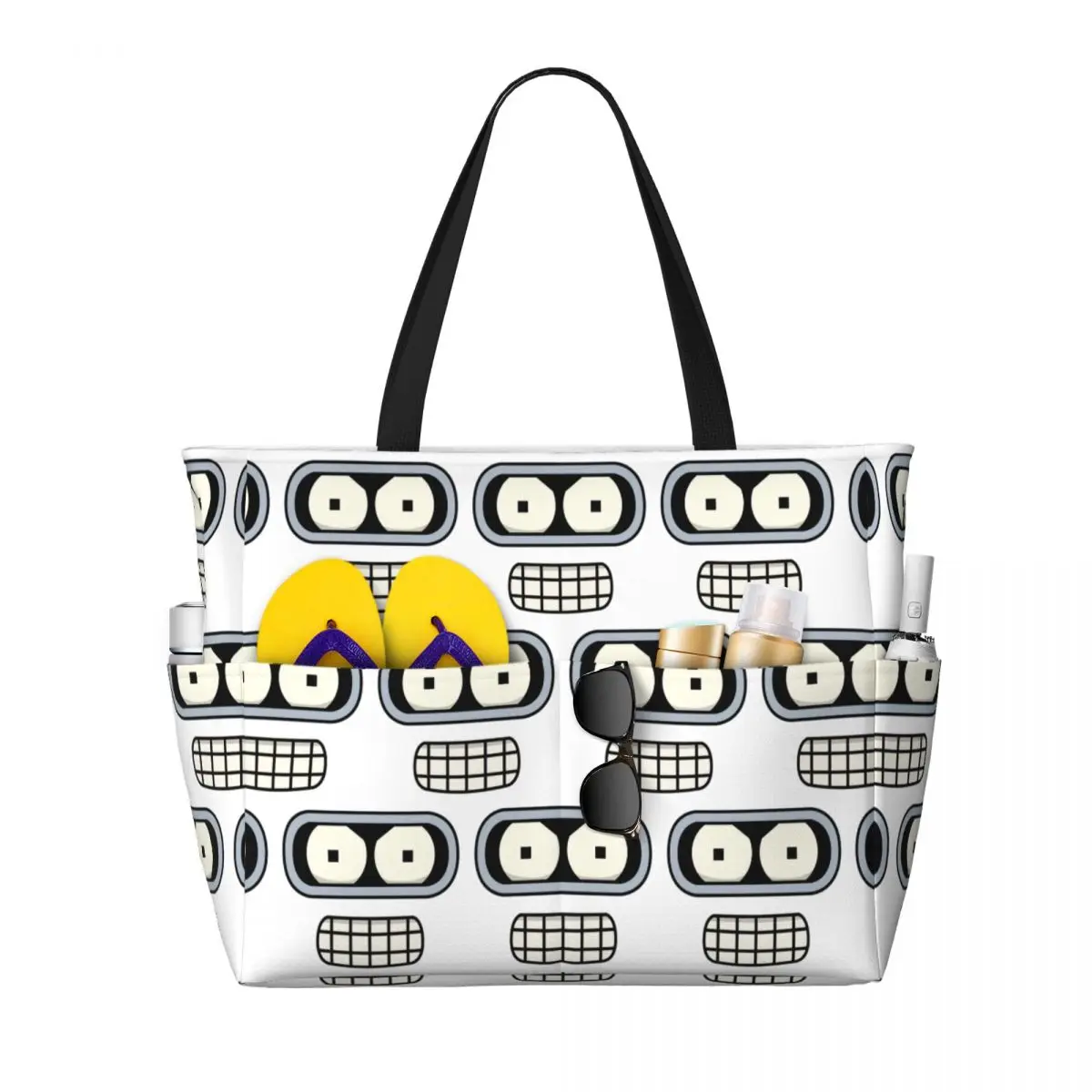 حقيبة حمل على الشاطئ من Bender's Face، حقيبة رياضية لليوجا، حقيبة حمل كبيرة للنساء، حقيبة سفر للياقة البدنية #1